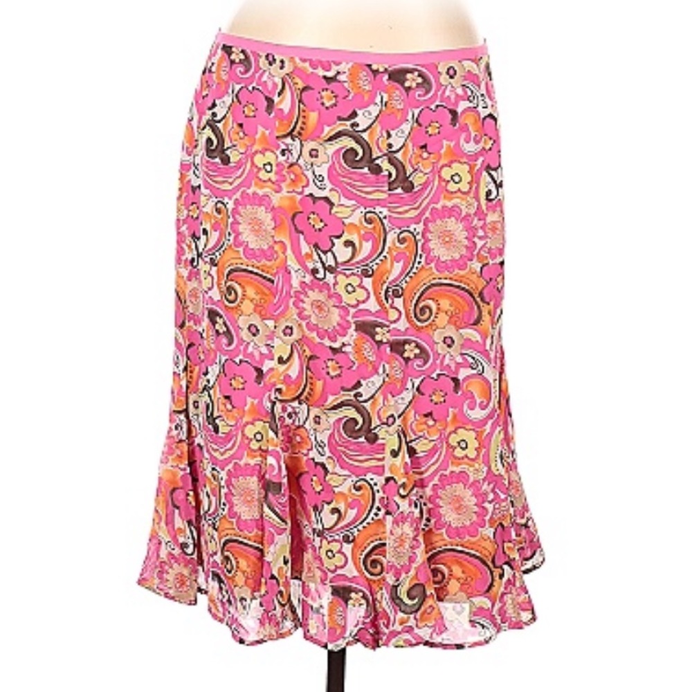 SIGRID OLSON Paisley print Rayon skirt - Picture 2 of 10